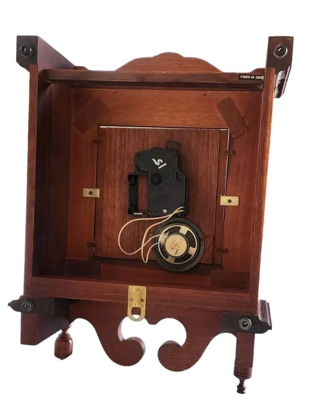 Vintage Westminster Quartz Clock Cherry Finish