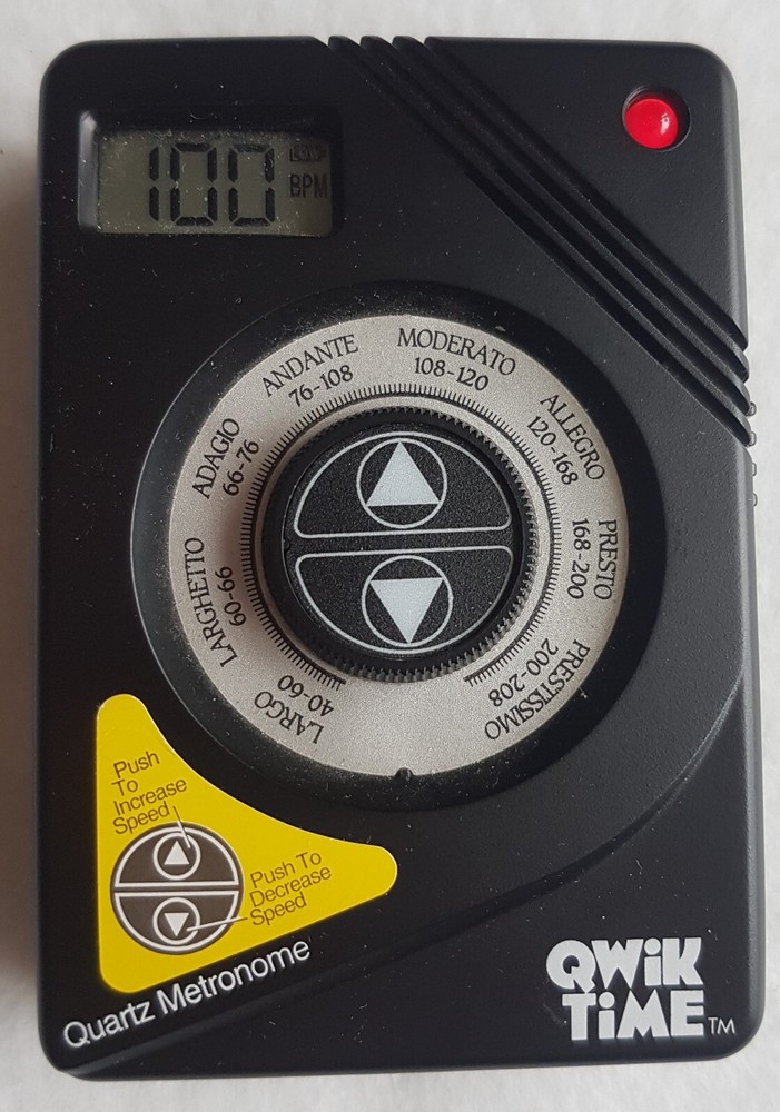 Qwik Time Electronic Quartz Metronome 1995