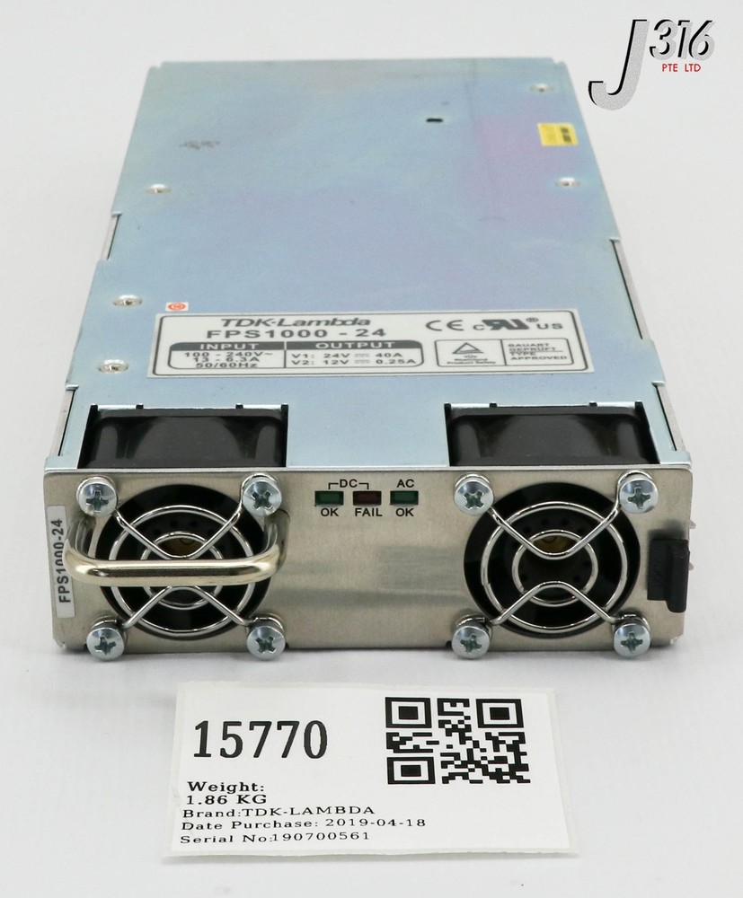 15770 TDK-LAMBDA POWER SUPPLY MODULE FPS1000-24