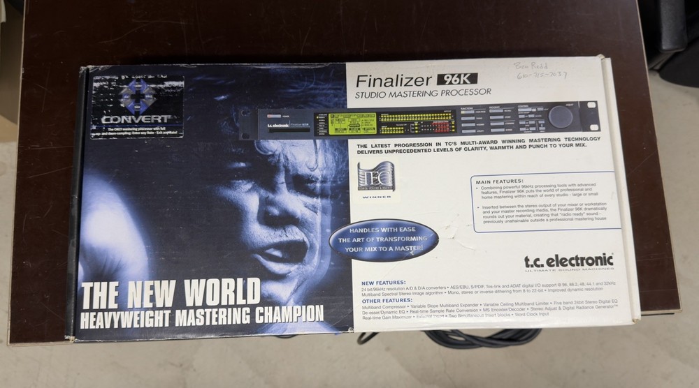 TC Electronic Finalizer 96K Mastering Processor w/ PCMCIA Card & Original Box