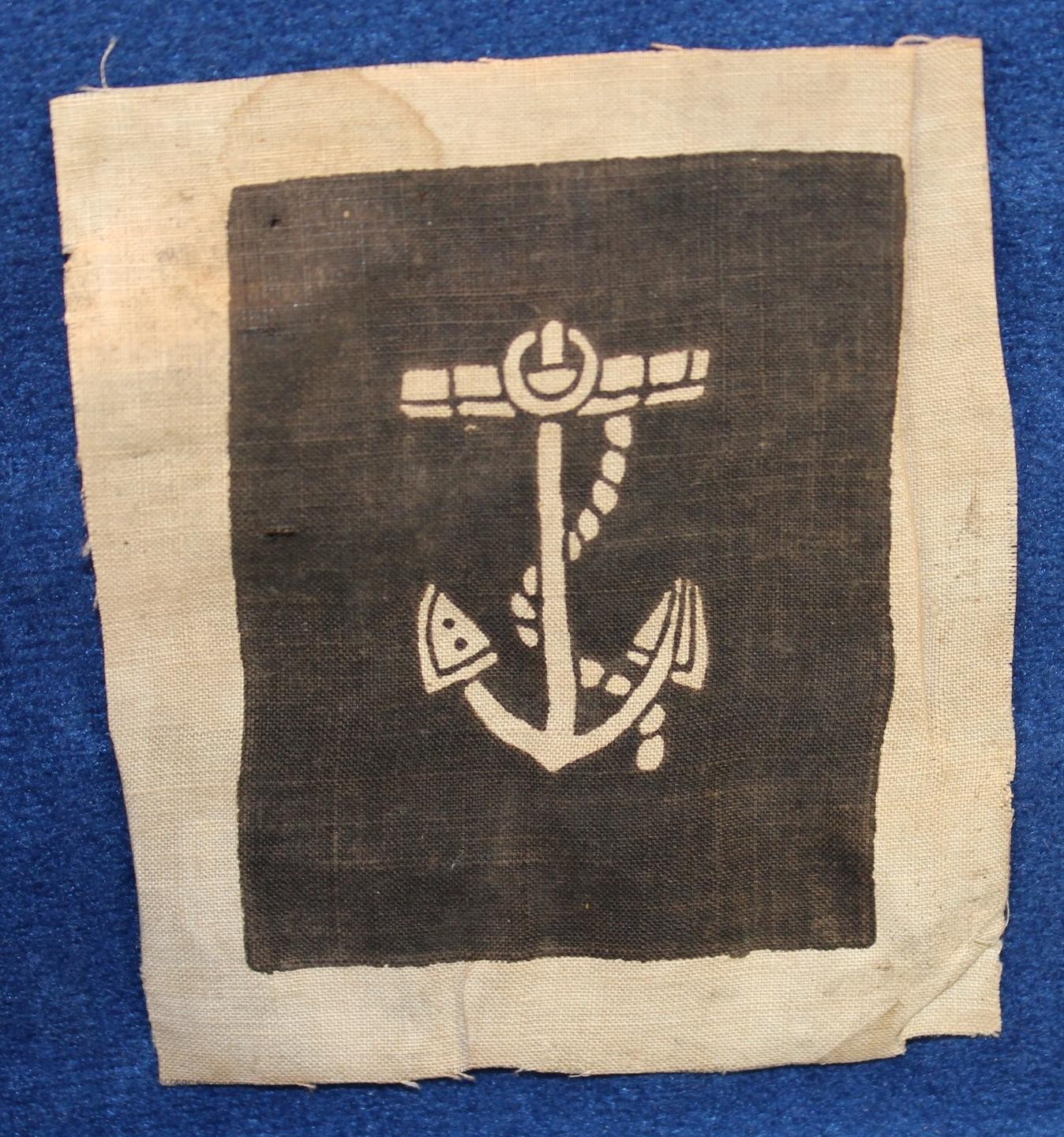 CIVIL WAR ENLISTED MAN'S SEAMEN RANKS FOR WORK BLOUSE/SHIRT BOATSWAIN PATCH