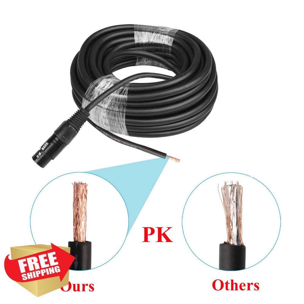MOUNTAIN_ARK 30ft DMX Cable 3 Pin XLR Stage Lighting