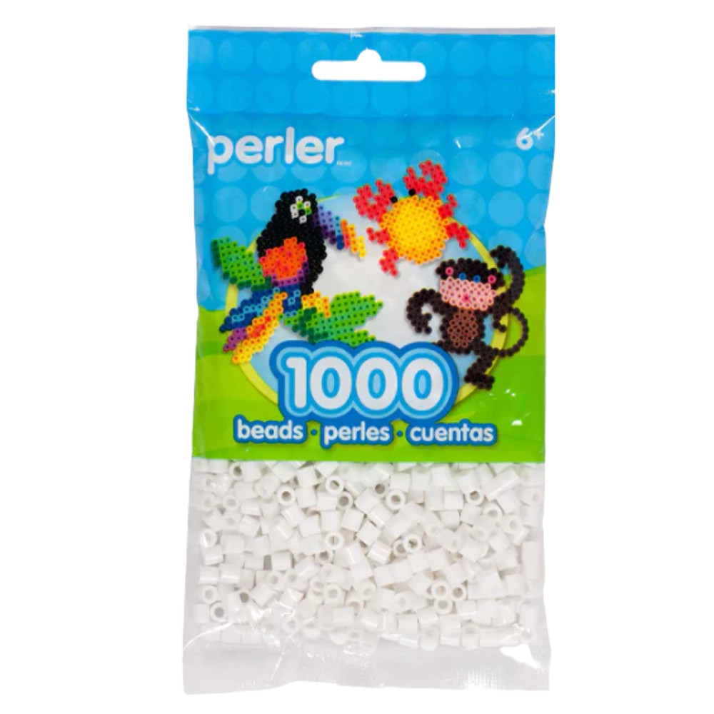 Perler Bead Bags 5x1000 White