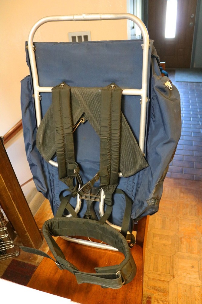 1970s Vintage The North Face Large External Frame Backpack Brown Label