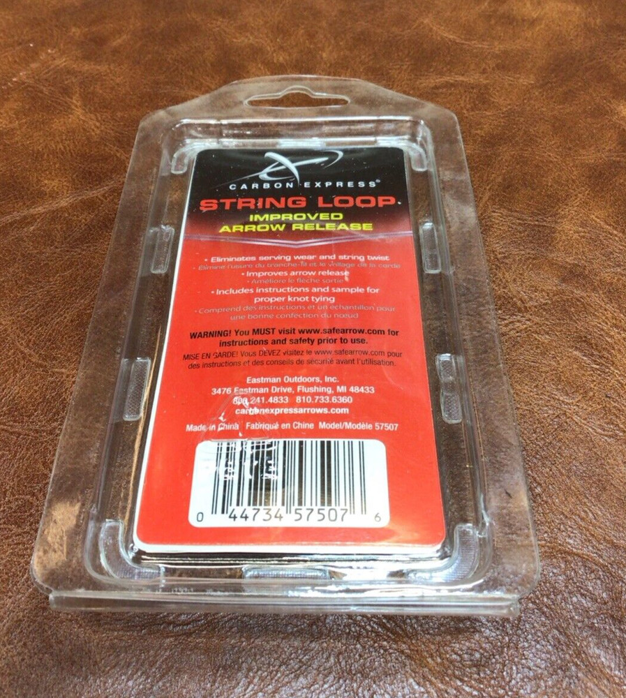 Carbon Express String Loop Improved Arrow Release SEALED