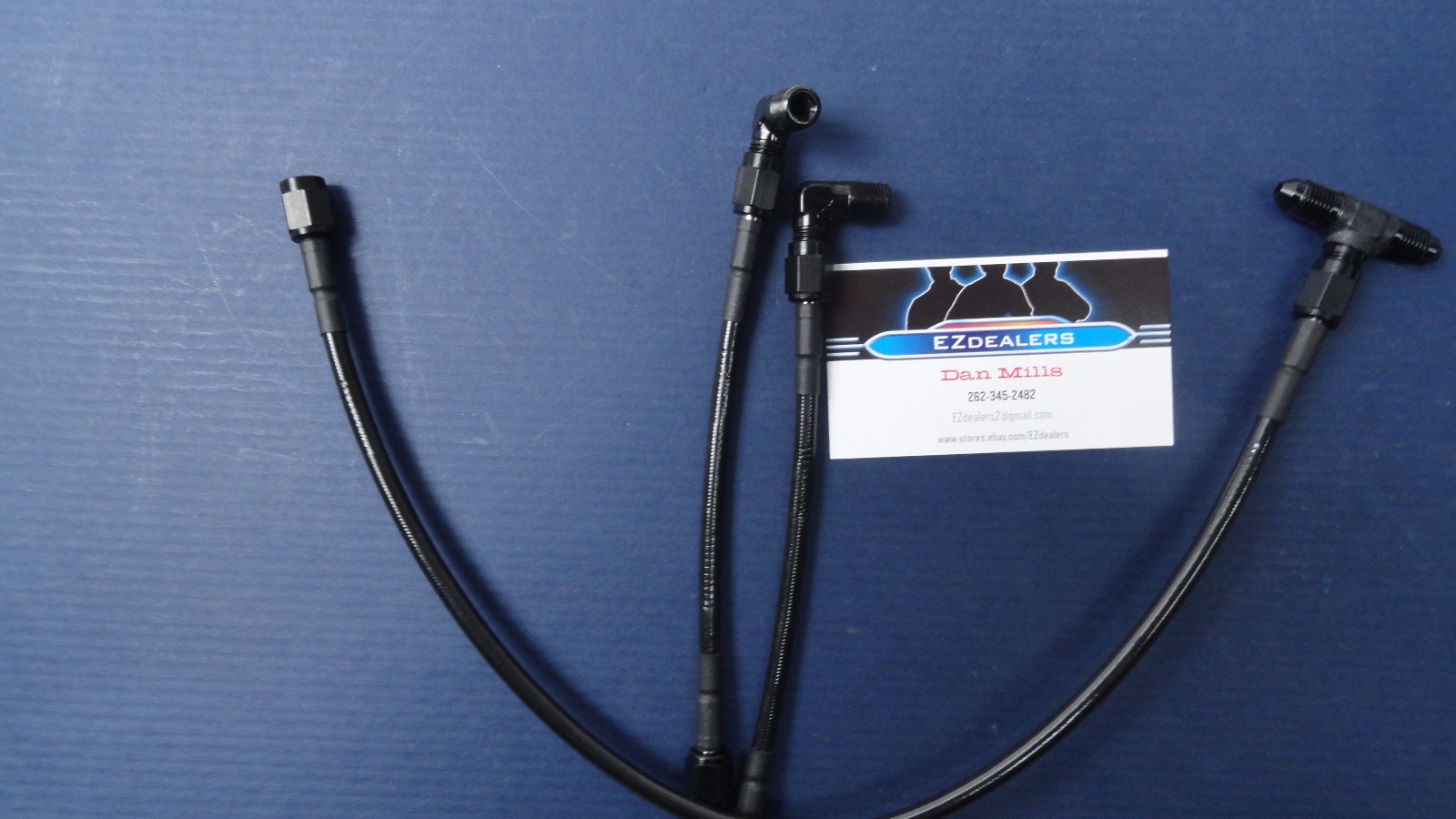 Sprint Car Inboard Brake line kit Whip Kit -2 AN with -3AN ends Black cover