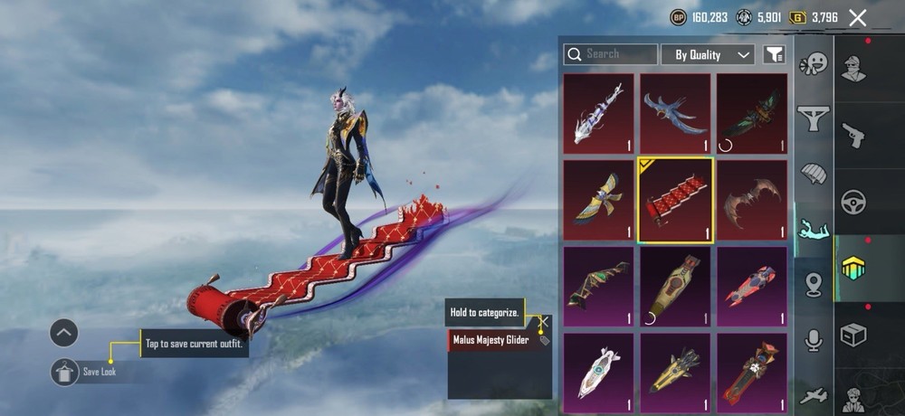 PUBG Mobile X-Suit, Glider, Vehicle, Weapon, Set, Level, Special Effect Bundle