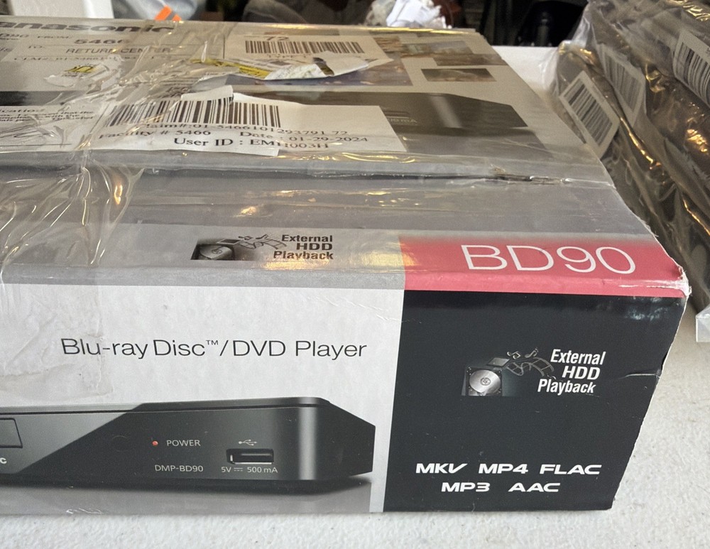 New Panasonic DMP-BD90P-K Full HD Blu-ray player