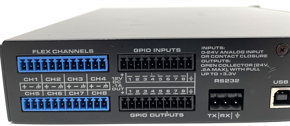 QSC Q-SYS I/O-8 Flex Channel Expander w/ 1 Rack Ear