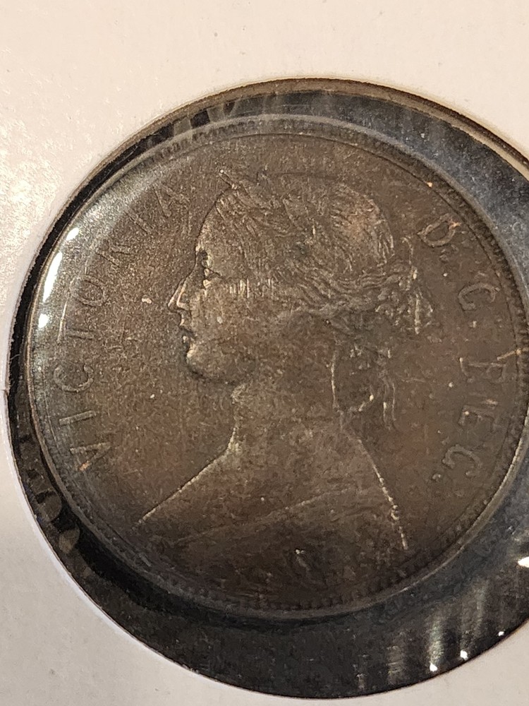 1890 Newfoundland 1 Cent Coin