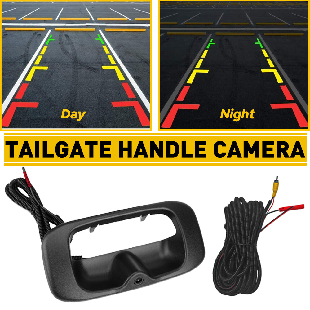 HD Tailgate Handle Backup Camera w/Wire for 1999-2006 Chevy Silverado GMC Sierra