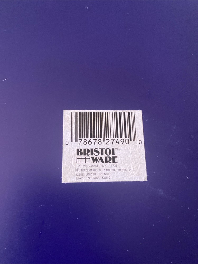 Bristol Ware Uneeda Biscuit Tin Tray Round 12"