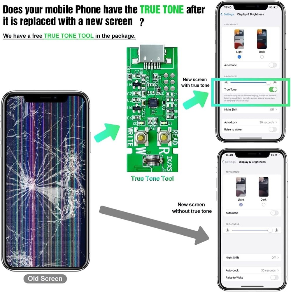 For iPhone 11 LCD Display Touch Screen Replacement Digitizer Assembly True Tone