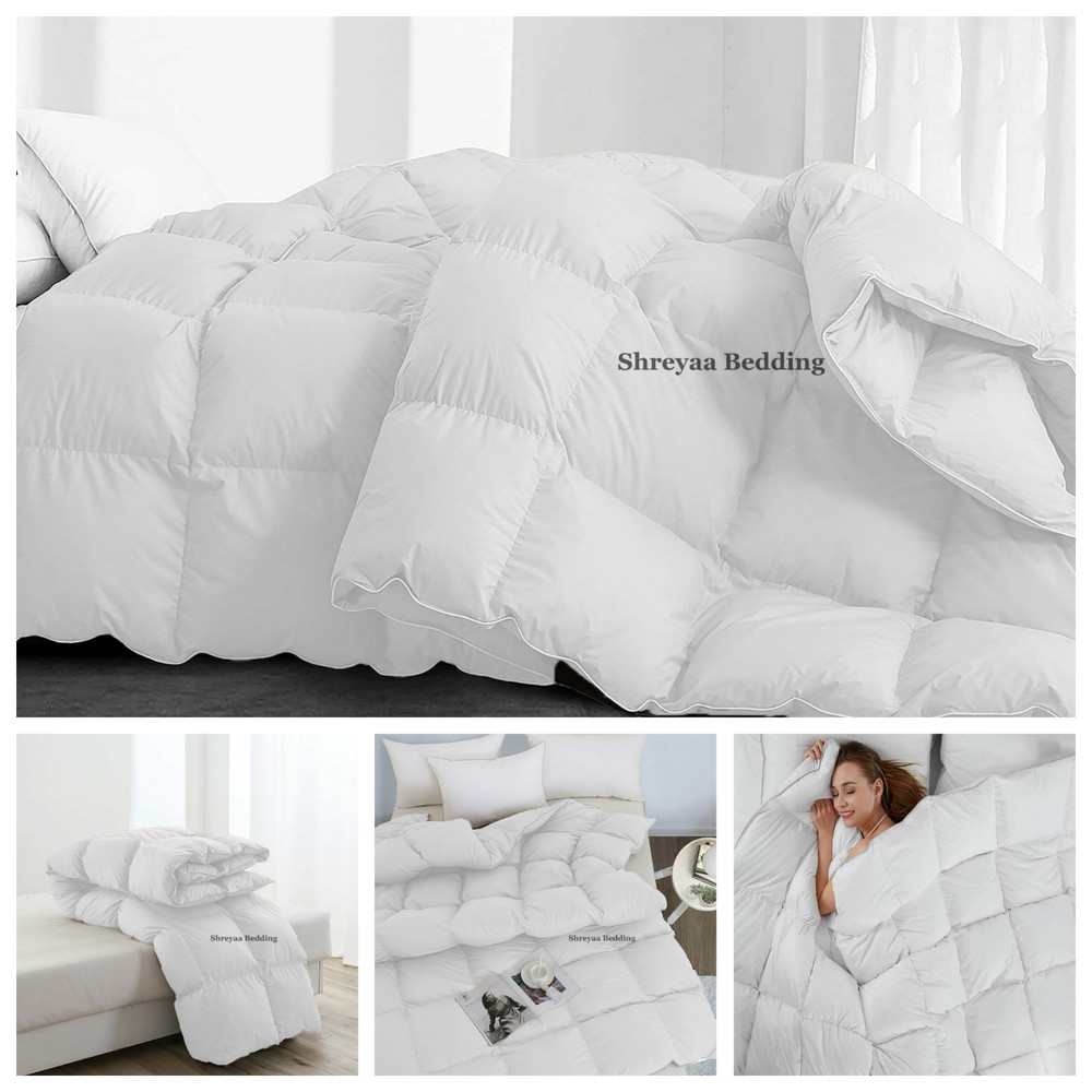 100% Egyptian Cotton 'Comforter' Down Alternative Solid Colors Cal King Size