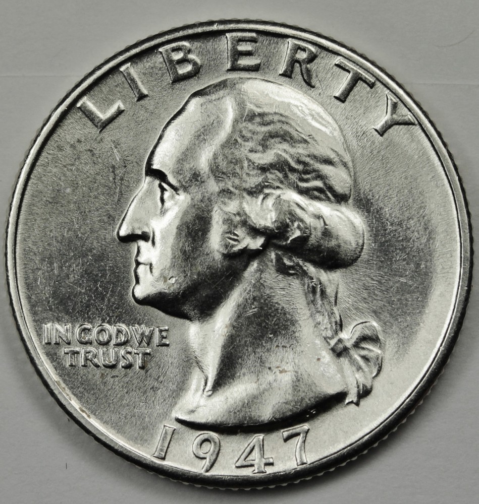 1947-d Washington Quarter.  Nice B.U.  86675   (Inventory A)