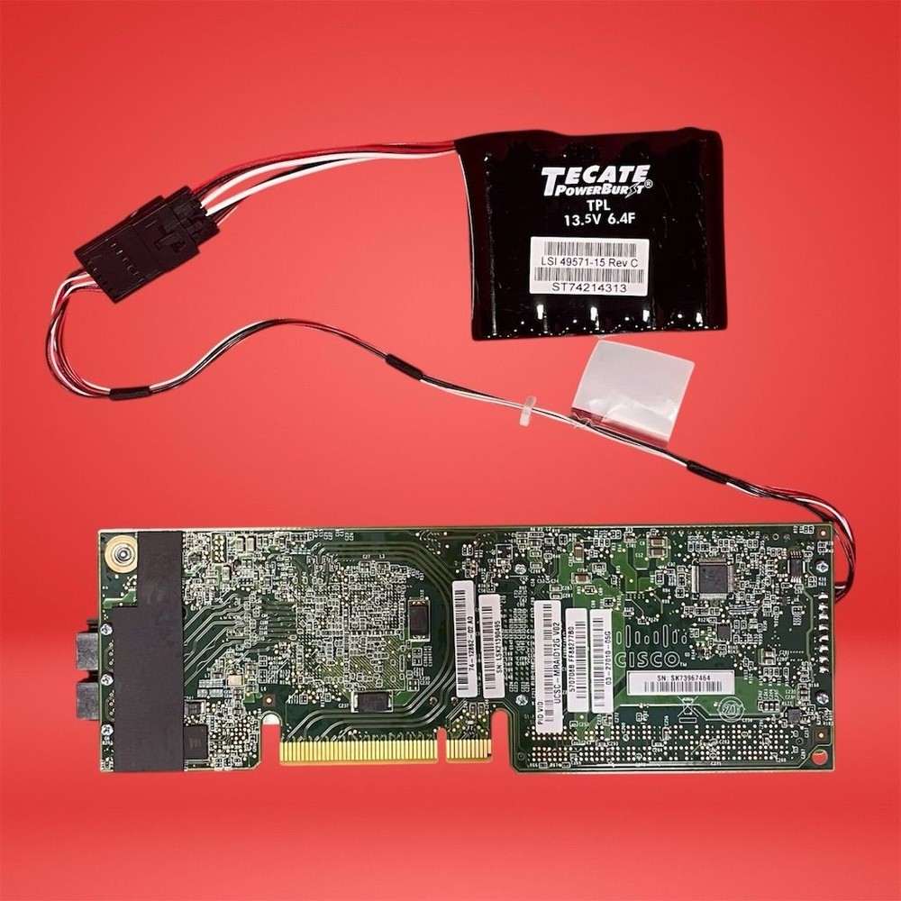 Cisco UCSC-MRAID12G-4GB 12Gb SAS RAID Controller 4GB Cache w/Backup Battery