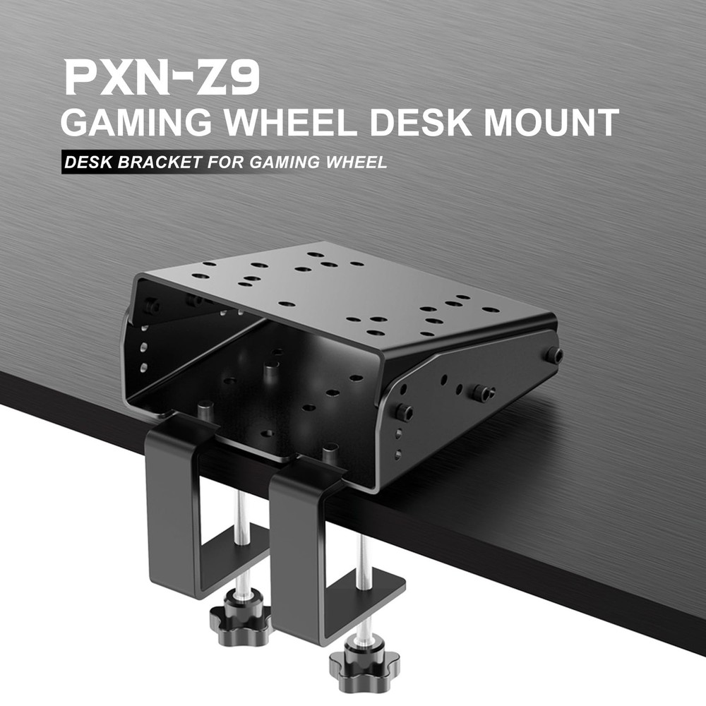 Z9 Steering Wheel Desk Mount – Adjustable Tilt Angle, Clamp for Table or Sim ...