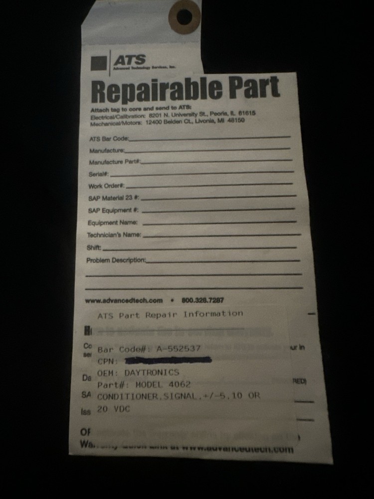 DAYTRONIC 4062 Series Controller