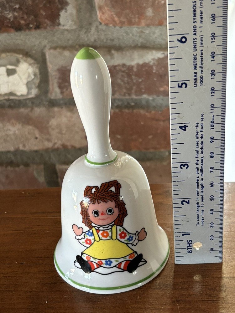 Creepy Raggedy Ann Ceramic Bell