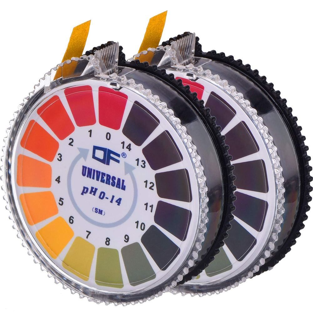 Universal Ph Test Paper Strip Roll, Ph Full Range 0-14, 5 M/Roll (2 Rolls)