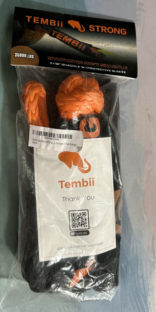 Tembii Synthetic Soft Shackle - 7/16" x 20"