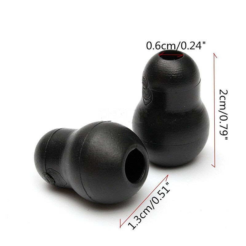 10Pcs Silicone Black Soft Eartips Earplug Earpieces For Littmann Stethoscope ww