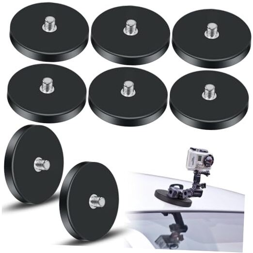 Pcs Heavy Duty Magnetic Camera Mount 1/4"-20 Round Magnet with Threaded Stud 8