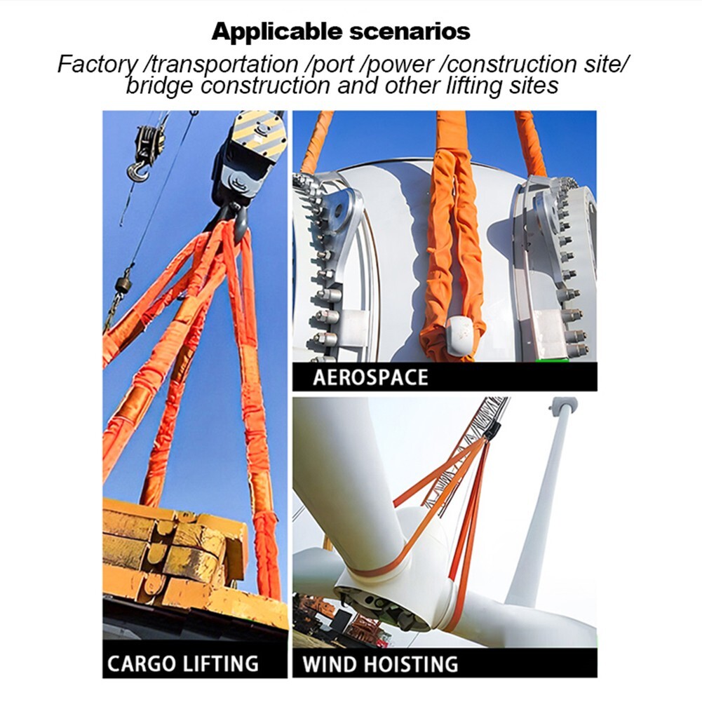 Endless Round Lifting Sling 6' 9' Crane Rigging Hoist Wrecker Recovery Strap