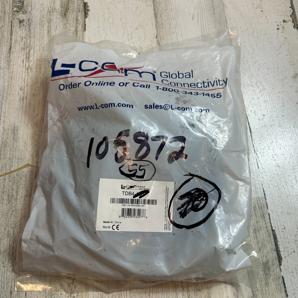 L-Com TDB4-100 26/4 PVC Flat Modular Cord, 55ft