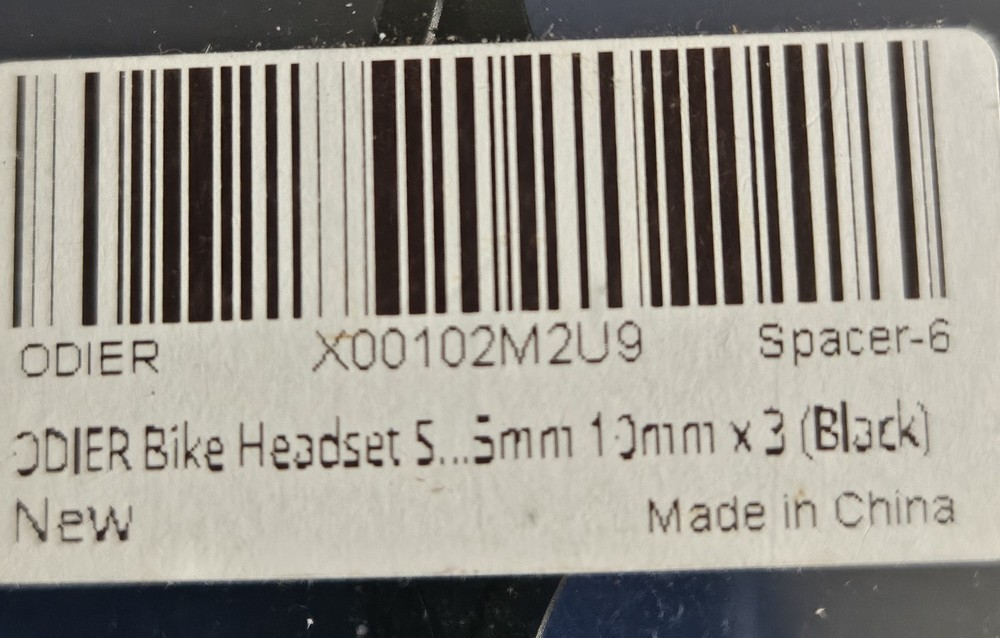 Odier Bike Spacers Headset NEW