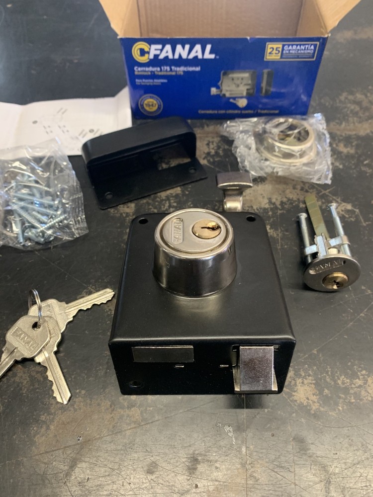 FANAL Lock Rimlock Deadbolt Square Lockset Mexico - Left philips