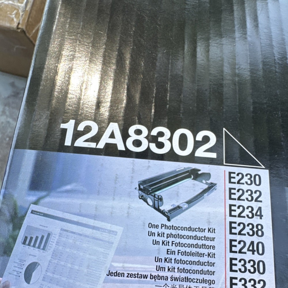 Lexmark 12A8302 Photoconductor Kit, Black, for E230 E232 E234 E238 E240