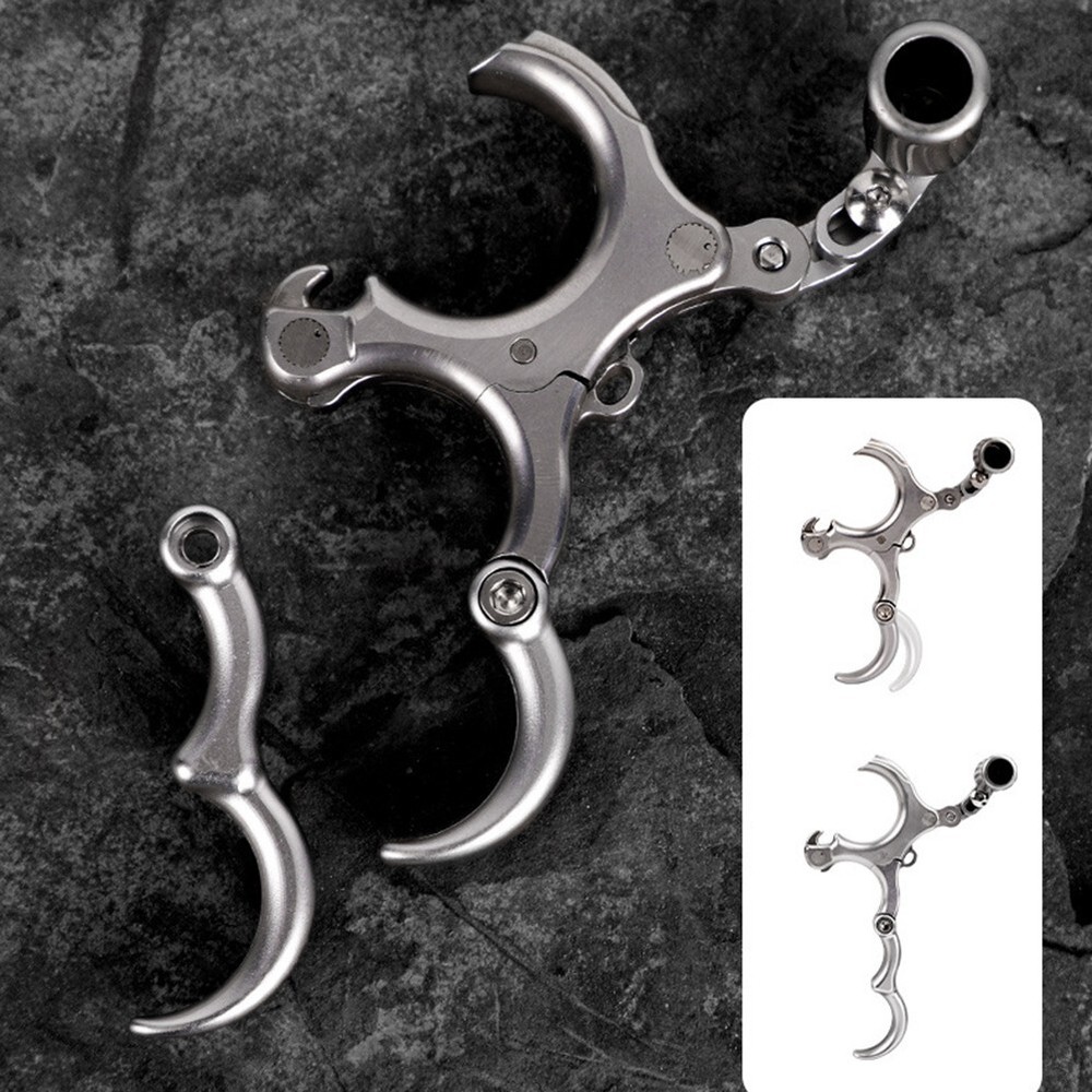 Enhanced Accuracy,with Adjustable Stroke Archery Release Three Four Finger Grip