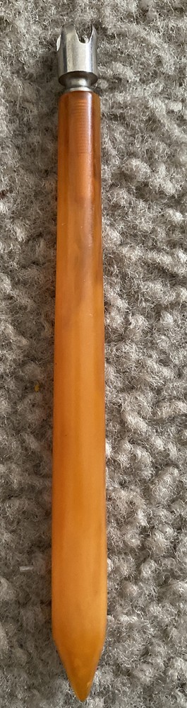 Vtg Butterscotch Bakelite handled tool?