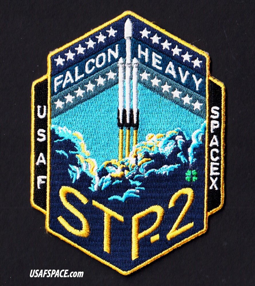 Authentic STP-2 - SPACEX - FALCON HEAVY Launch - USAF SATELLITE Mission PATCH