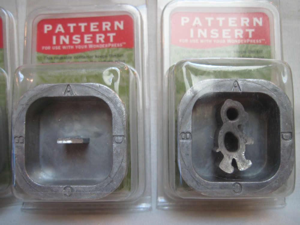 Set of 5 NEW Wonder Press Punch & Emboss Patterns