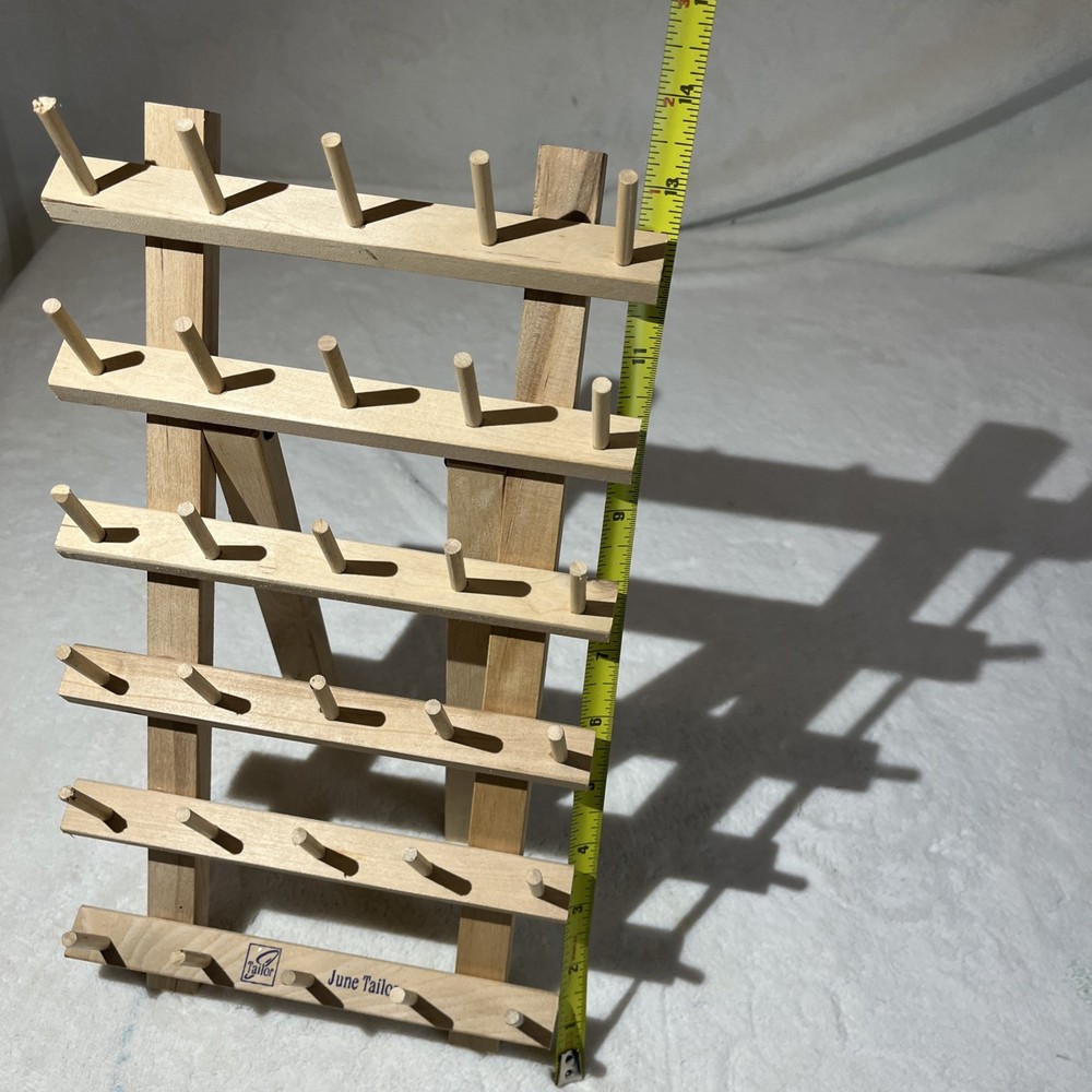 June Tailor 30 Thread Spool Holder Organizer Rack Freestanding Folding Compact