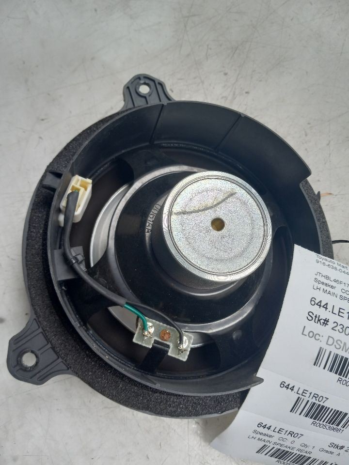 07 LEXUS LS460 REAR DRIVER LEFT DOOR SPEAKER