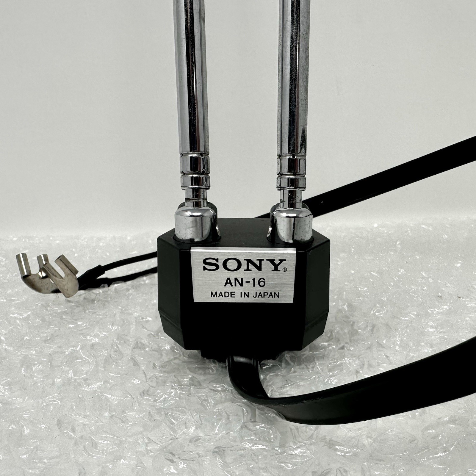 Vintage SONY ANTENNA AN-16 Rabbit Ears TV Dipole VHF Analog Television JAPAN