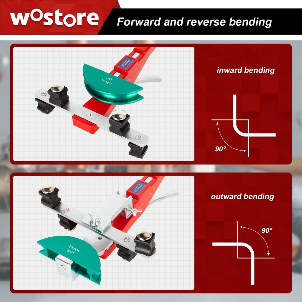 Reverse Bend Tool Reverse Bending Attachment Hand Tool for Pipe Bender Kit