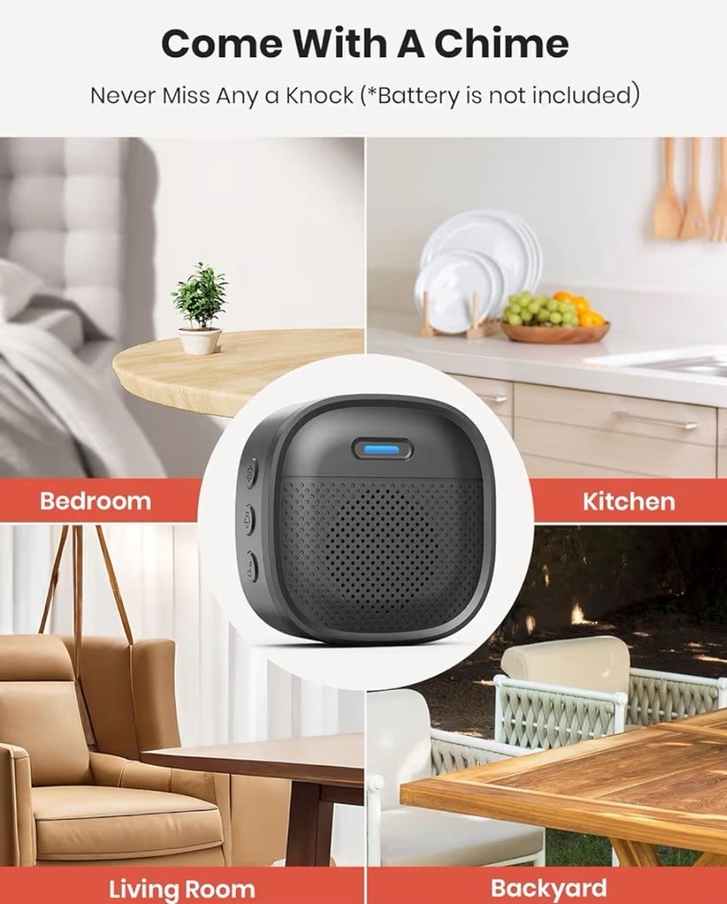 Doorbell Camera Wireless 3k Video Outdoor Security Camera Night Vision .