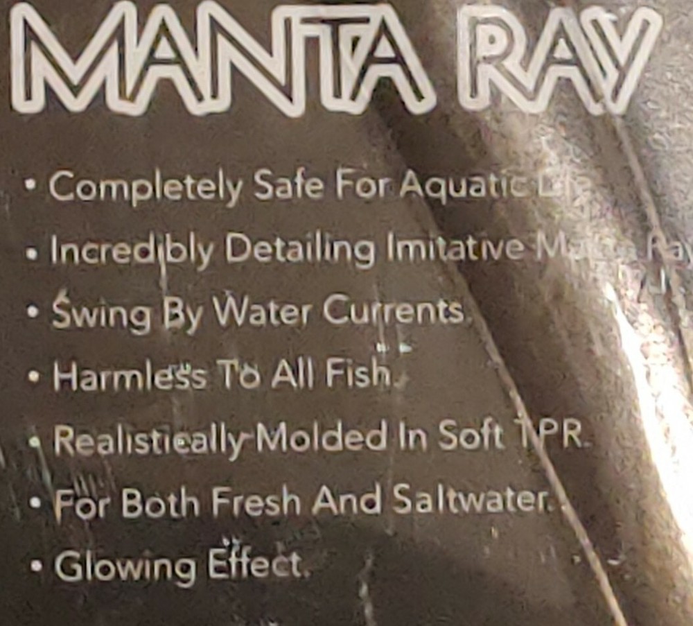 (2) "Manta Ray" Glowing Underwater Decorative Stingray