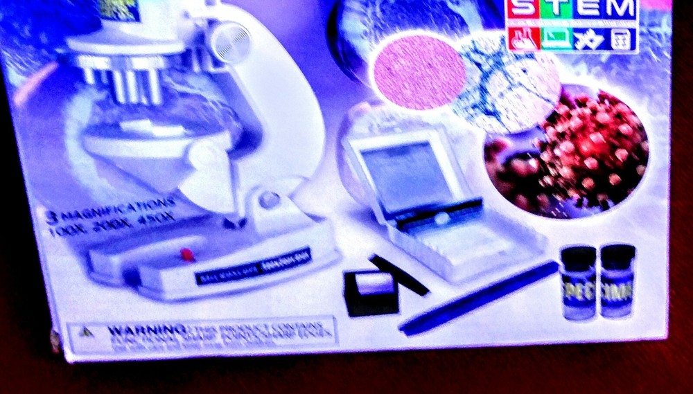 Stem Microscope With Light Source set 100X,200X,450X magnification & accessories