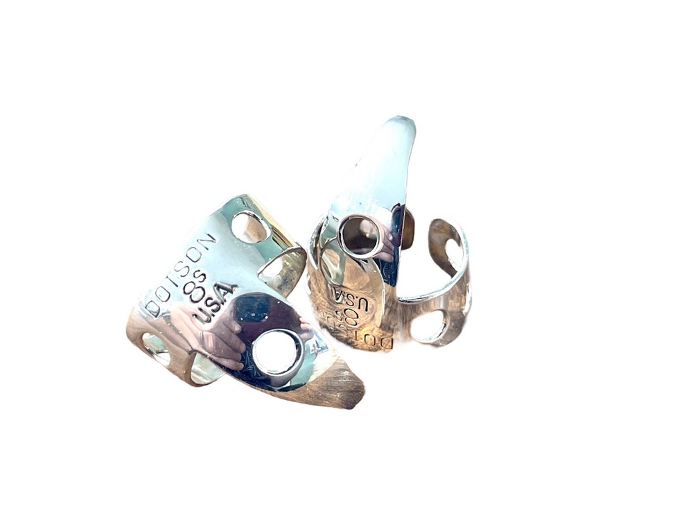 Dotson 8s Contoured Finger Picks Missing link Light & Strong For Power And Tone!