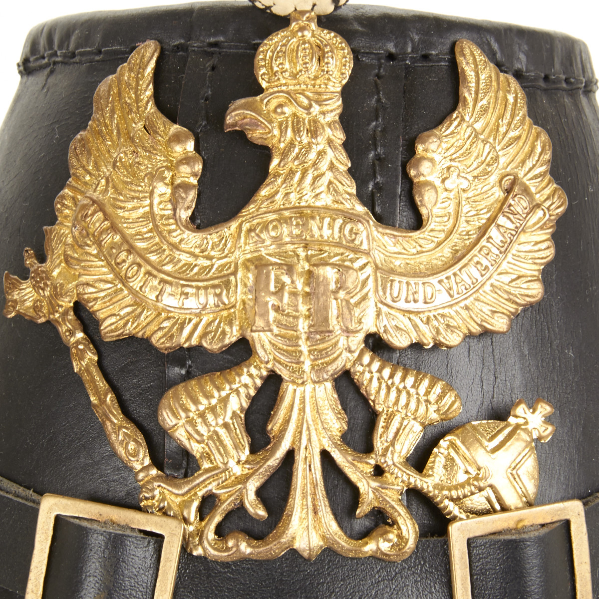 Prussian Jager Enlisted Shako Leather Helmet