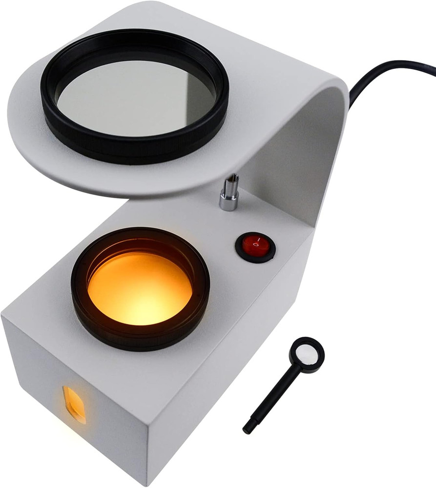 LED Polariscope with Rotatable Filters for Gemstone Testing and Identification