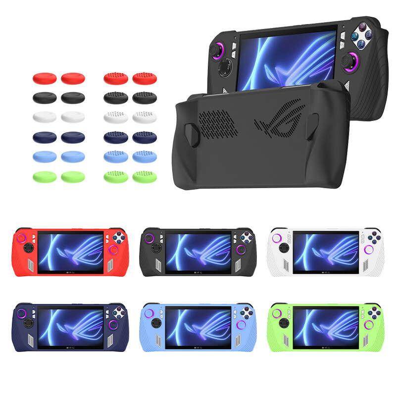 For ASUS ROG Ally Game Console Silicone Protective Case Shell w/ Button Caps