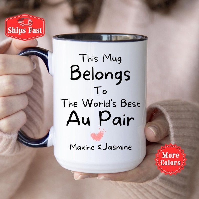 Au Pair Mug Personalized Coffee Cup Gift