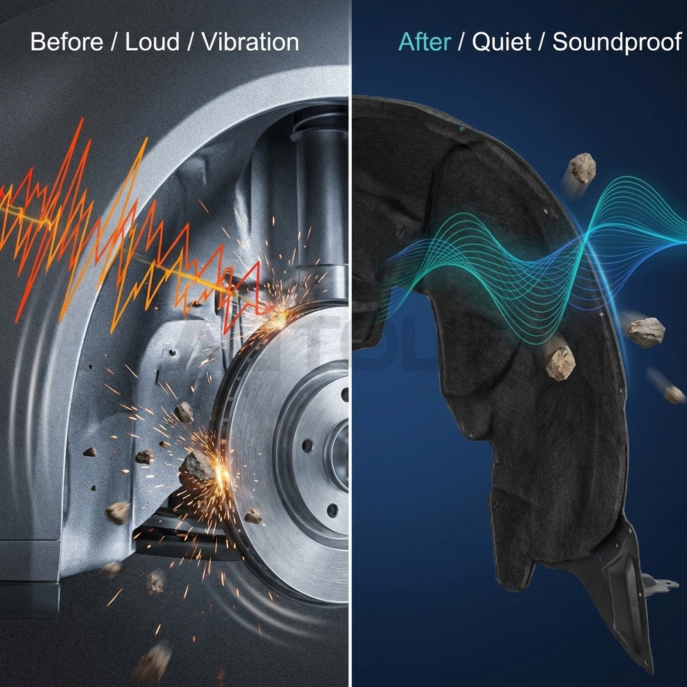 For 2020 - 2025 Ford Explorer Rear Left Quarter Wheelhouse Splash Shield