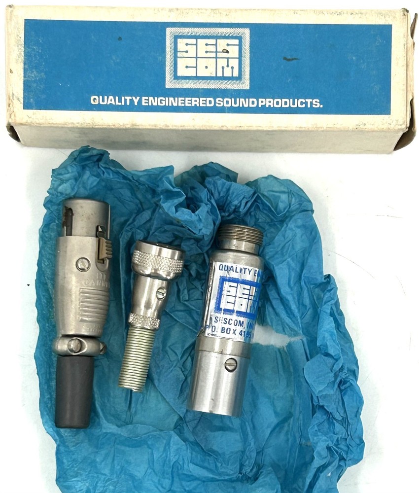 Vintage Sescom TR-118 XLR Microphone Cable Connector